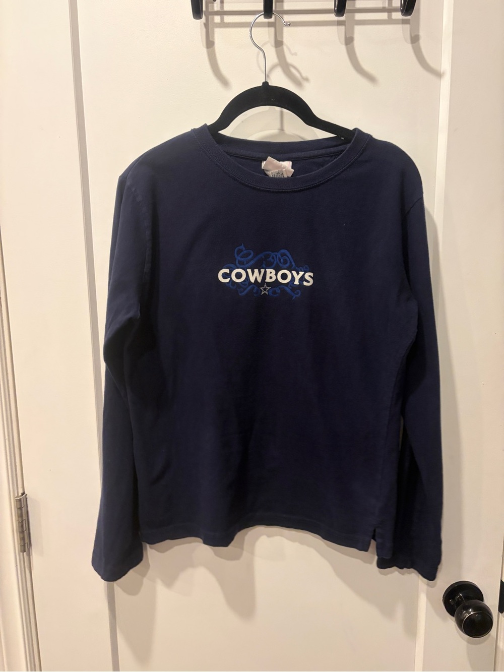 Dallas Cowboys Y2K Navy Long-Sleeve women’s shirt